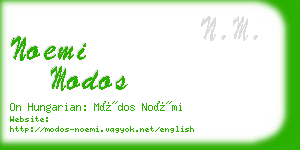 noemi modos business card